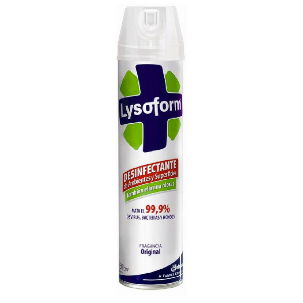 Lysoform - Desinfectante de Ambientes y Elimina Olores Frutal en Aerosol x  360 ml