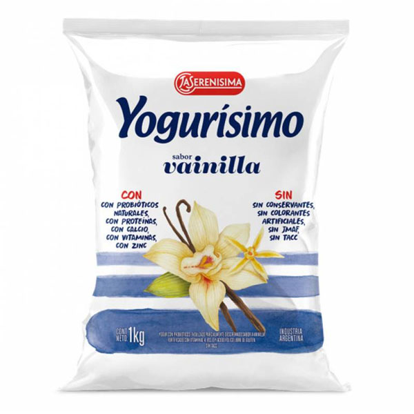 Yogur Entero Bebible Milkaut Vainilla 0% Lactosa 1 Kg.